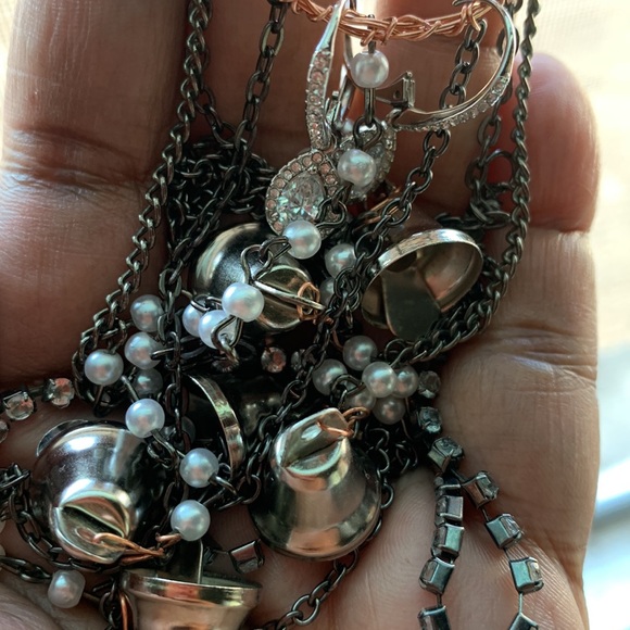 ReCreated Vintage Necklace - WIND CHIME / EARRING / JEWELRY HOLDER. - Picture 4 of 6